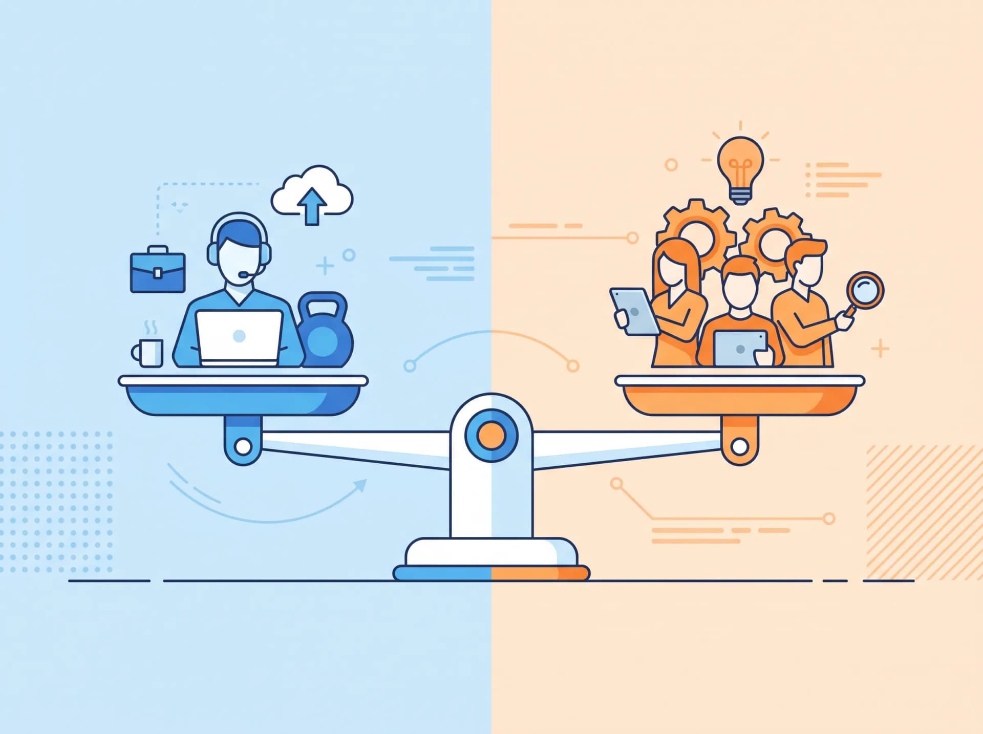 Freelancer ve ajans karşılaştırma dengesi